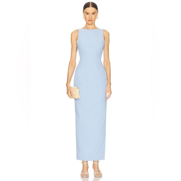 AMANDA UPRICHARD NWT Marbella Maxi Dress in Baby Blue S - Picture 3 of 8